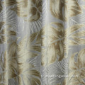 Tissue de rideau en velours jacquard en polyester à tricot en polyester
